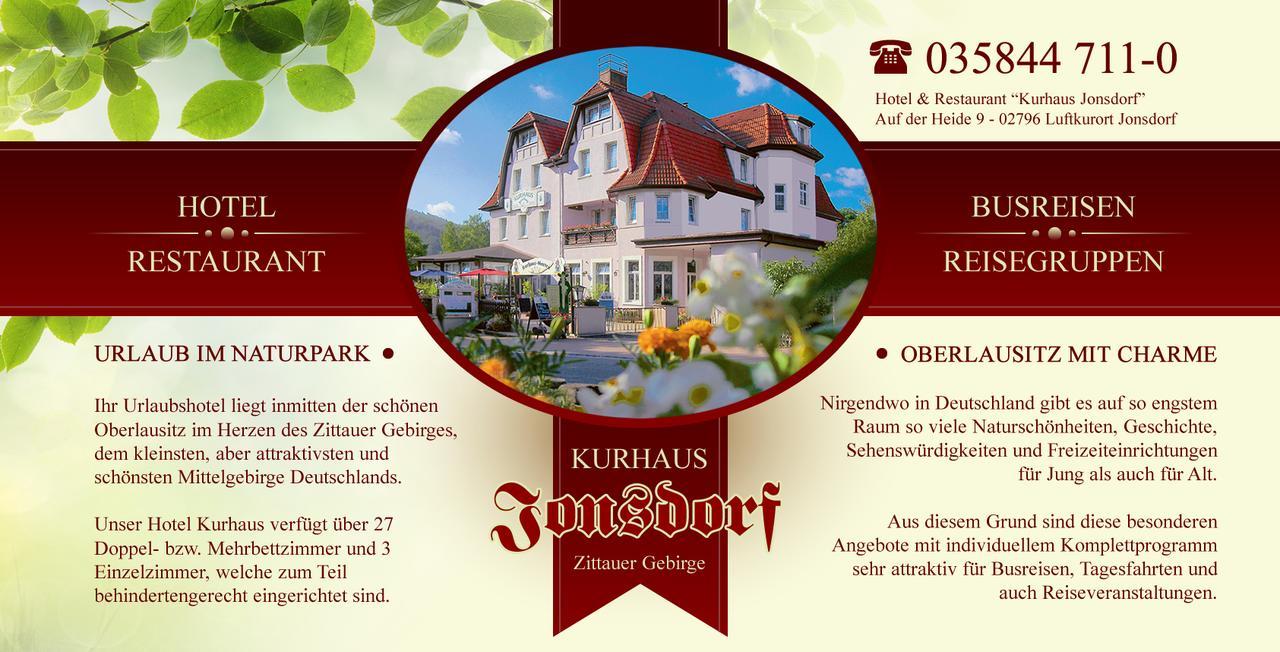 Kurhaus Jonsdorf Hotel Kültér fotó
